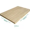 Plan de travail Chêne massif lamellé collé abouté 2000 x 650 x 26 mm
