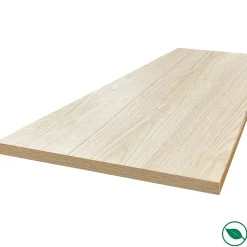 Plan de travail ilot central stratifié HPL chêne clair 1600 x 900 x 38 mm