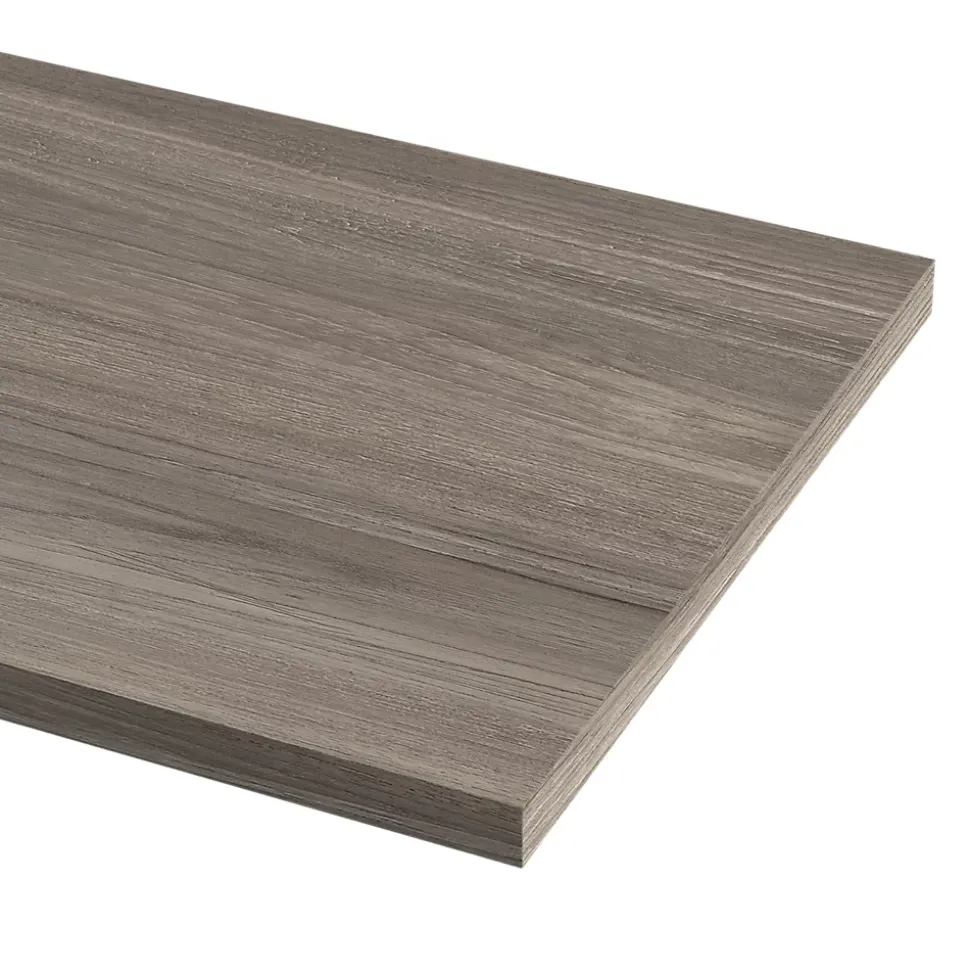 Plan de travail stratifié effet bois grège GoodHome Kala L.300 x Ép.3,8 cm