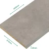 Plan de travail stratifié béton 1850 x 610 x 28 mm