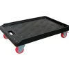 Plateau 3 rebords avec 2 roues pivotantes - Charge max. 300kg - PPR30