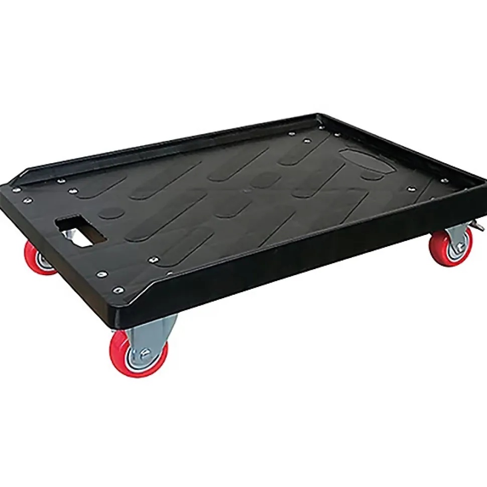 Plateau 3 rebords avec 2 roues pivotantes - Charge max. 300kg - PPR30