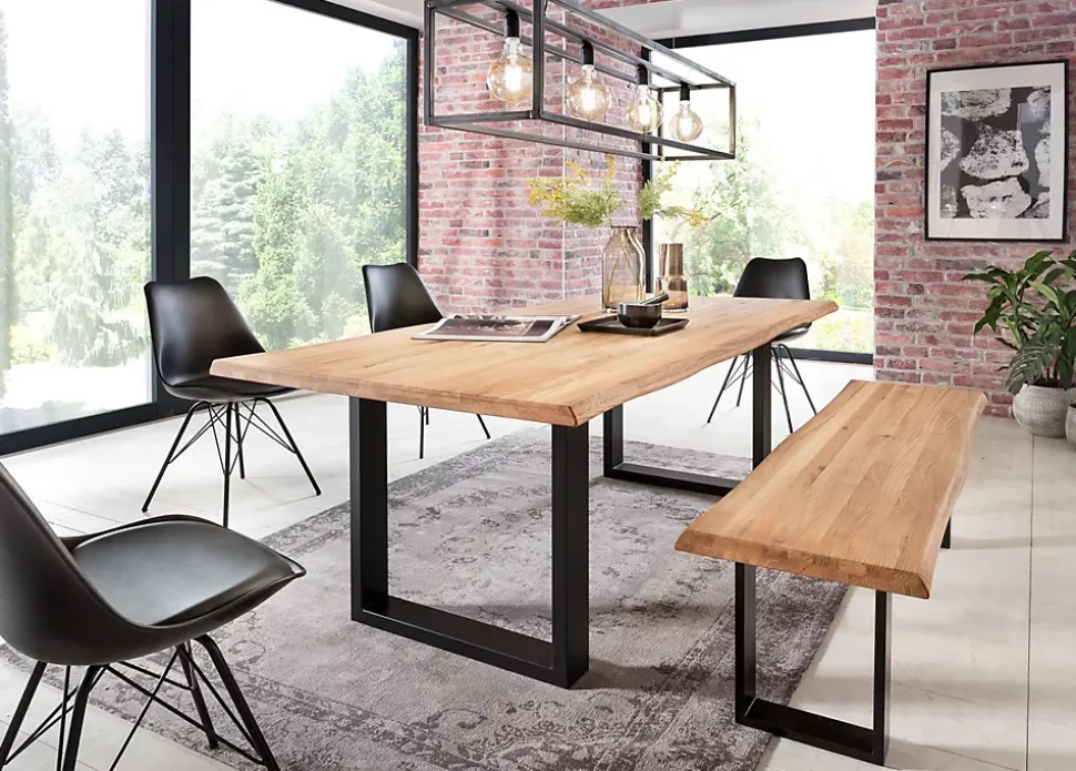 Plateau banc chêne 200 x 35 cm, ép.40 mm
