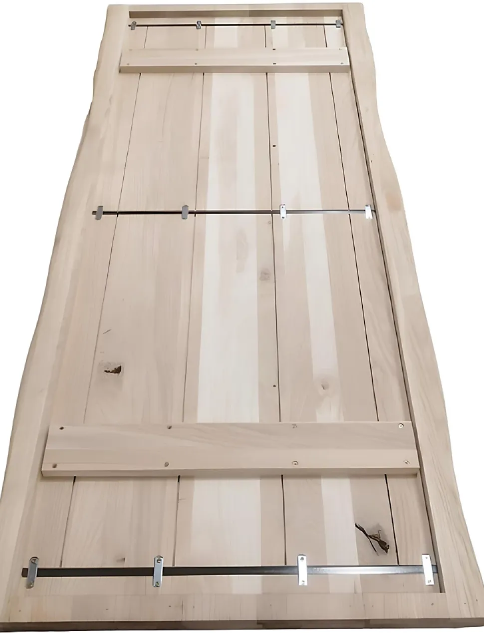 Plateau de table chene rustique huile prolam bords flacheux 80 x 200 cm, ép.40