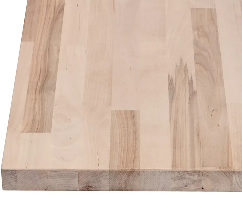 Plateau en bouleau massif 80 x 120 cm, ép.27 mm