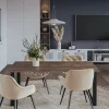 Plateau laminé chêne chocolat 120 x 60 cm pour bureau, table, table basse
