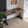 Plateau laminé chêne chocolat 160 x 80 cm pour bureau, table, table basse
