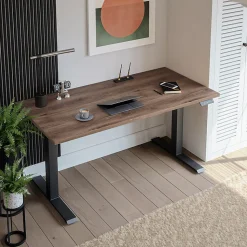 Plateau laminé chêne chocolat 160 x 80 cm pour bureau, table, table basse