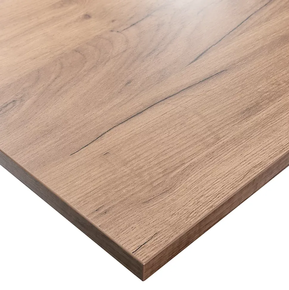 Plateau laminé chêne craft 138 x 68 cm pour bureau, table, table basse