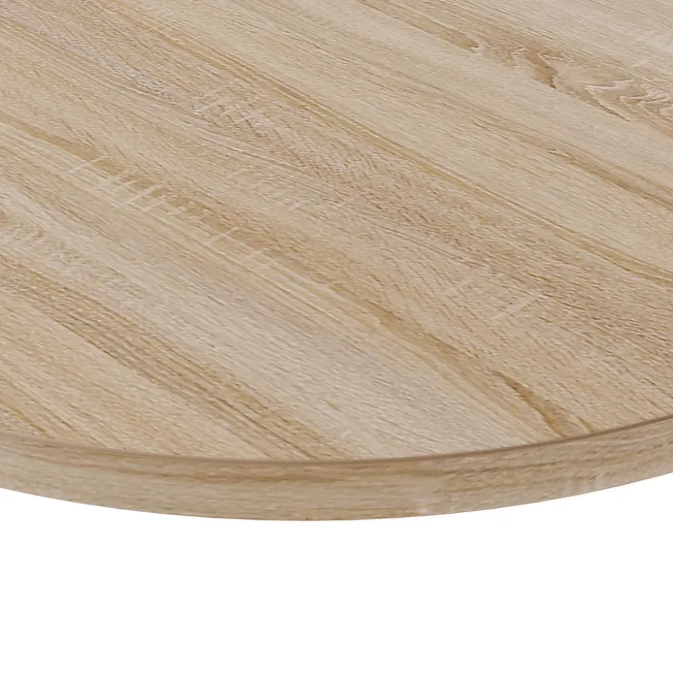 Plateau laminé chêne sonoma rond, diamètre 68 cm, pour bureau, table, table basse