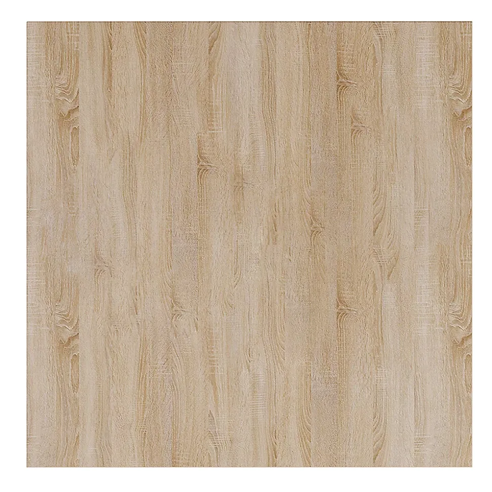 Plateau laminé chêne sonoma 90 x 90 cm pour bureau, table, table basse