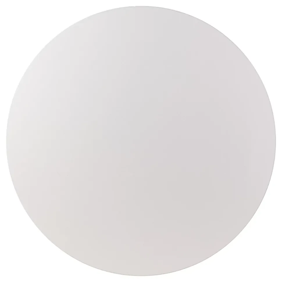 Plateau laminé gris rond, diamètre 68 cm, pour bureau, table, table basse
