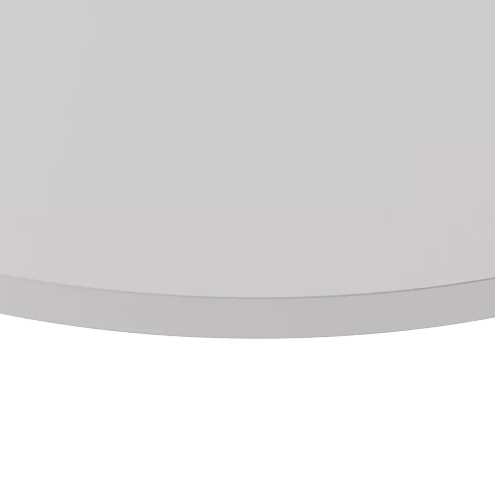 Plateau laminé gris rond, diamètre 68 cm, pour bureau, table, table basse