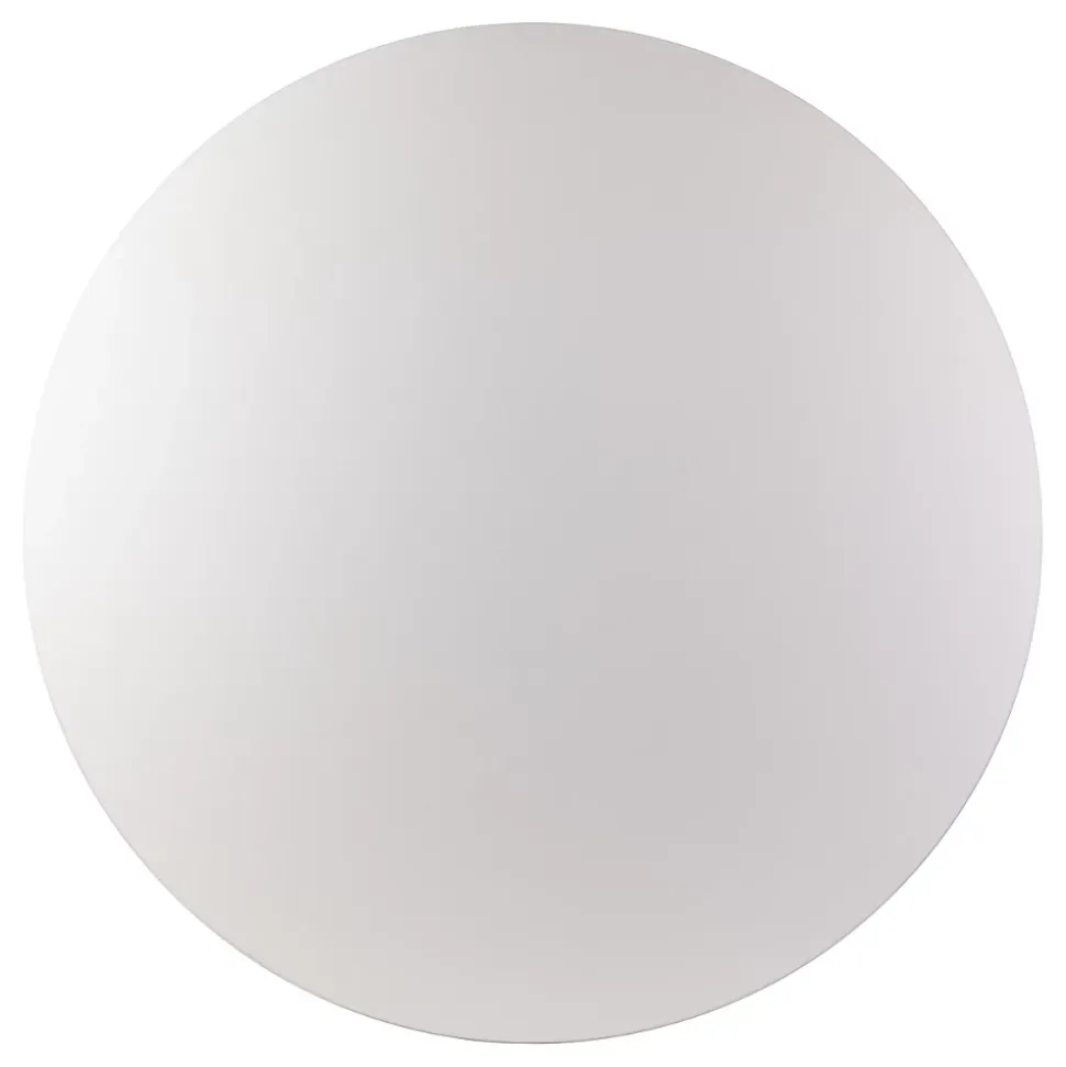 Plateau laminé gris rond, diamètre 90 cm, pour bureau, table, table basse