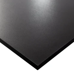 Plateau laminé noir 160 x 80 cm pour bureau, table, table basse