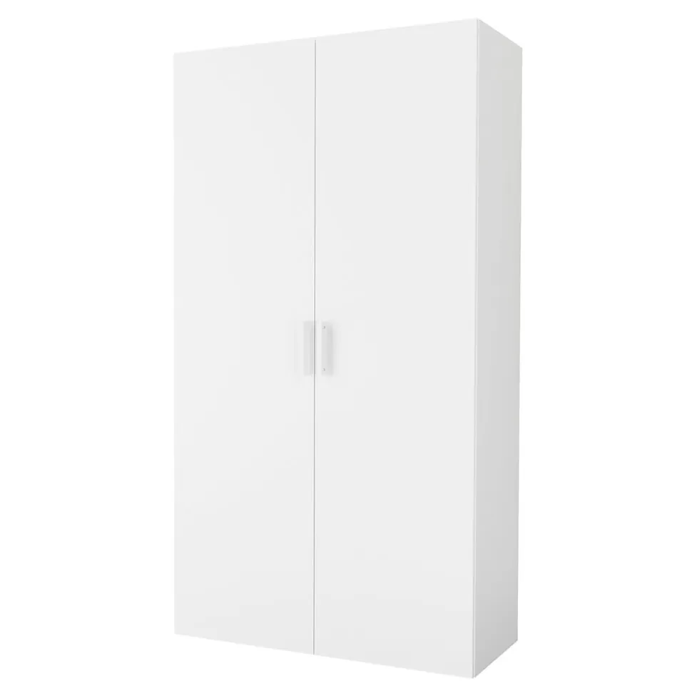 Poignée acier blanc edge Atomia L. 16,5 cm GoodHome vendue par 2
