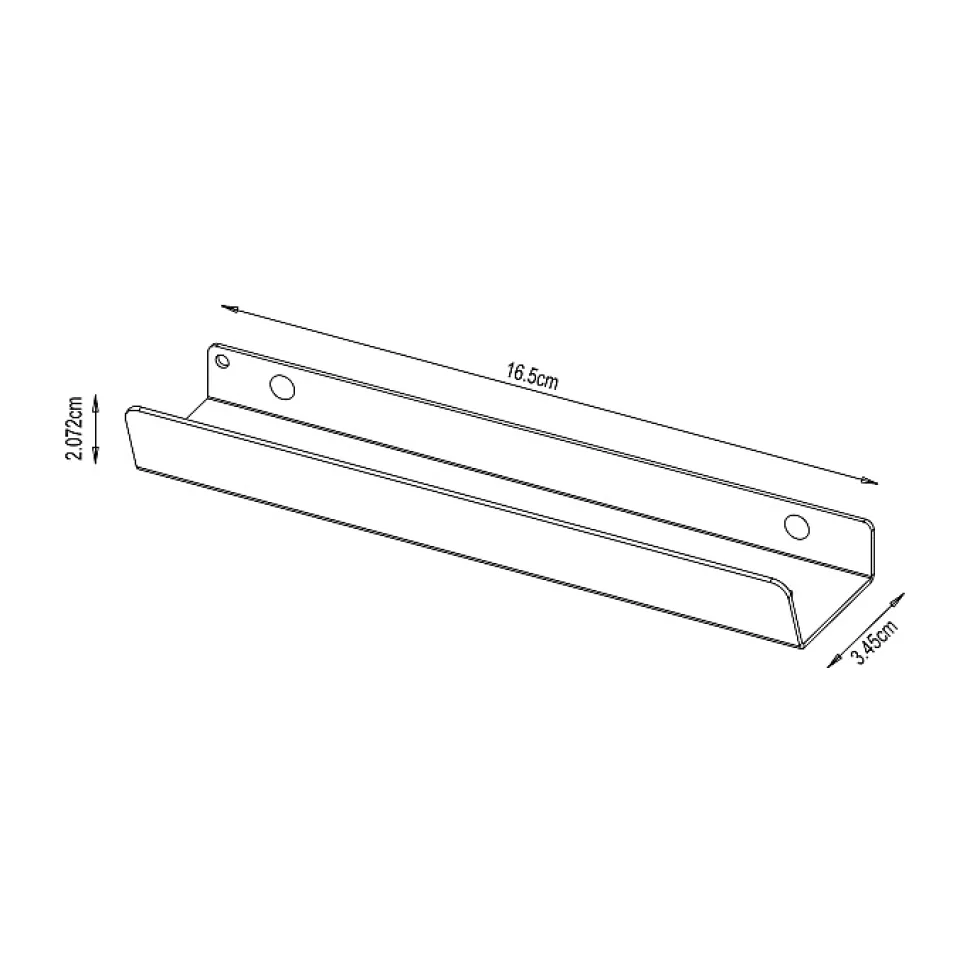 Poignée acier gris mat edge Atomia L. 16,5 cm GoodHome vendue par 2