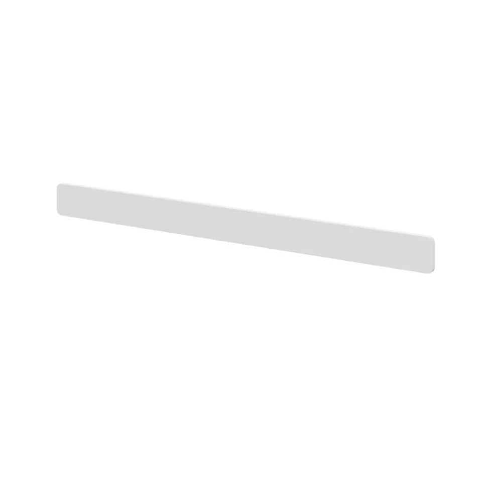 Poignée blanche en acier GoodHome Atomia H. 2,3 x L. 29,3 x P. 2,05 cm vendue par 2