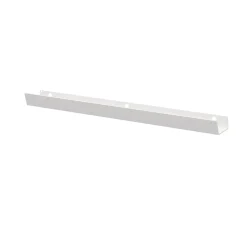 Poignée blanche en acier GoodHome Atomia H. 2,1 x L. 29,3 x P. 3,4 cm vendue par 2