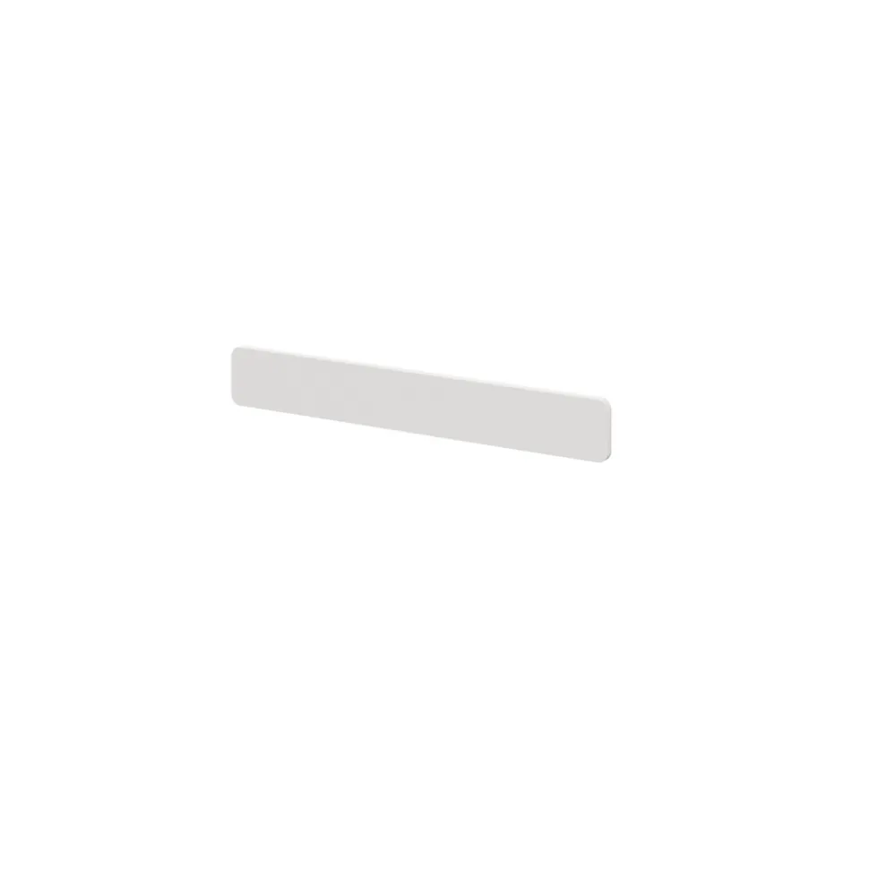 Poignée blanche en acier GoodHome Atomia H. 2,3 x L. 16,5 x P. 2,05 cm vendue par 2