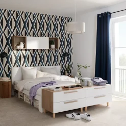 Poignée effet chêne GoodHome Atomia H. 2,8 x L. 29,3 x P. 1,9 cm vendue par 2