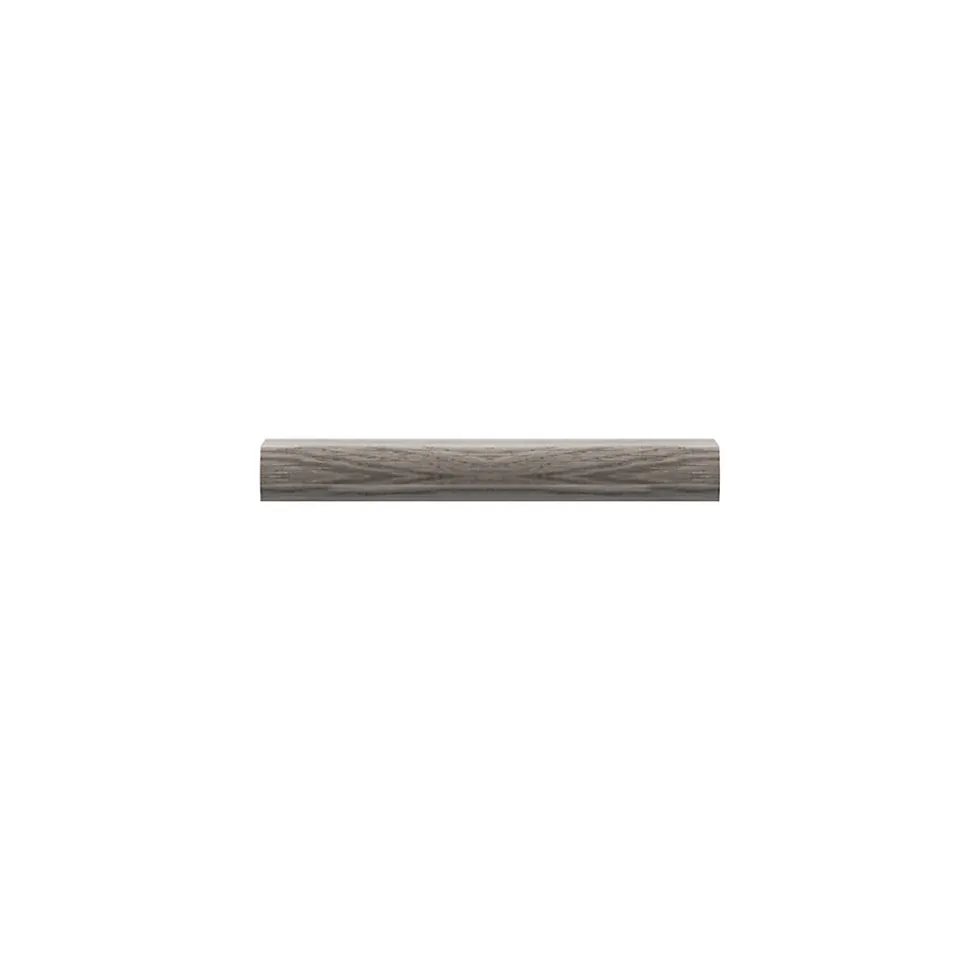 Poignée effet chêne grisé GoodHome Atomia H. 2,8 x L. 15,5 x P. 1,9 cm vendue par 2