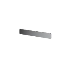 Poignée grise mate en acier GoodHome Atomia H. 2,3 x L. 16,5 x P. 2,05 cm vendue par 2