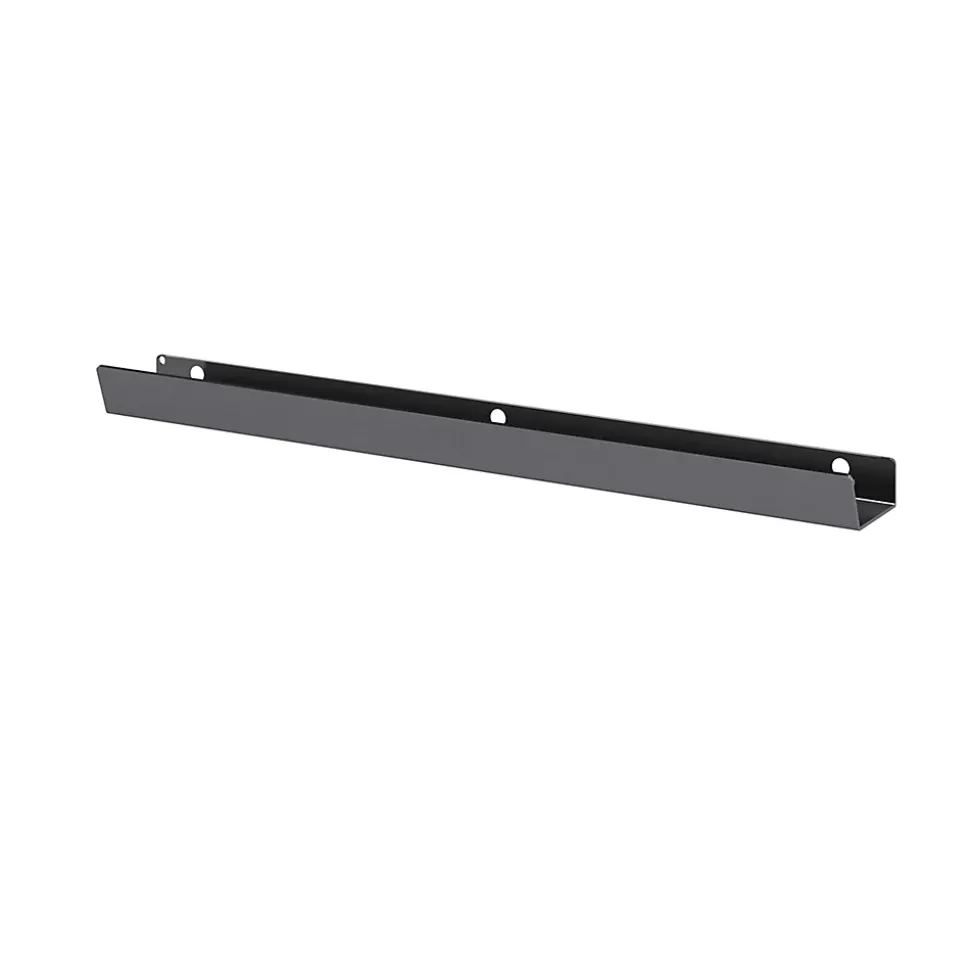 Poignée grises mates en acier GoodHome Atomia H. 2,1 x L. 29,3 x P. 3,4 cm vendue par 2