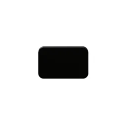 Poignée noire mate GoodHome Atomia H. 2,3 x L. 3,7 cm vendue par 2