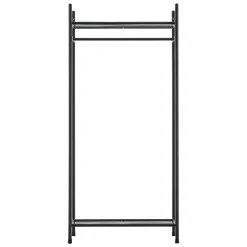 Portant à vêtement Irura 2 Surfaces de Stockage 130 x 60 x 30 cm Noir en.casa