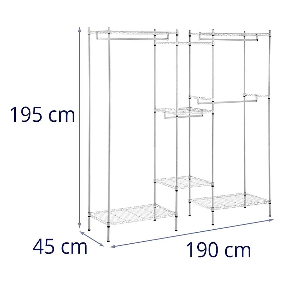 Portant à vêtements 190 x 45 metal metal Helloshop26
