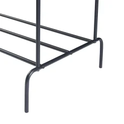 Portant à vêtements Bramming 147 x 116 x 54 cm noir en.casa