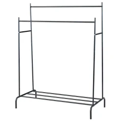 Portant à vêtements Bramming 147 x 116 x 54 cm noir en.casa