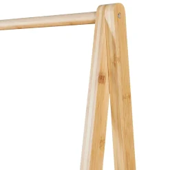 Portant à vêtements Öckerö bambou 150 x 60 x 40 cm naturel en.casa