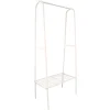 Portant à vêtements en métal beige Bridge 1 étagère et 1 penderie