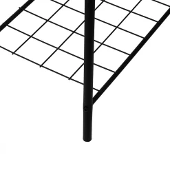 Portant à vêtements Hvorslev avec surface de stockage noir en.casa