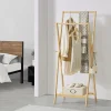 Portant à vêtements Keitele en bambou 150 x 60 x 42 cm en.casa
