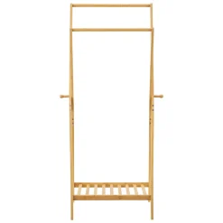 Portant à vêtements Keitele en bambou 150 x 60 x 42 cm en.casa