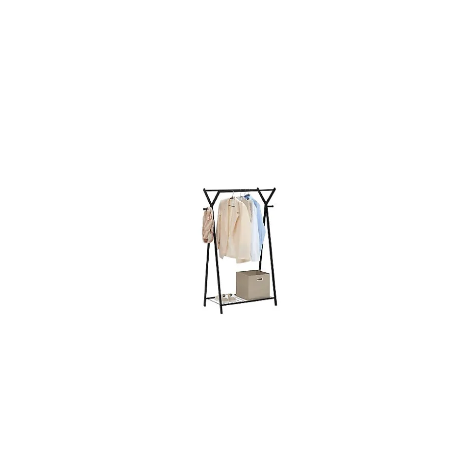 Portant à vêtements Metty en métal noir 98x43,5cm - Noir- 5five