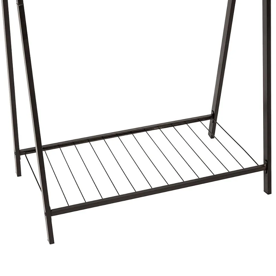 Portant à vêtements Metty en métal noir 98x43,5cm - Noir- 5five