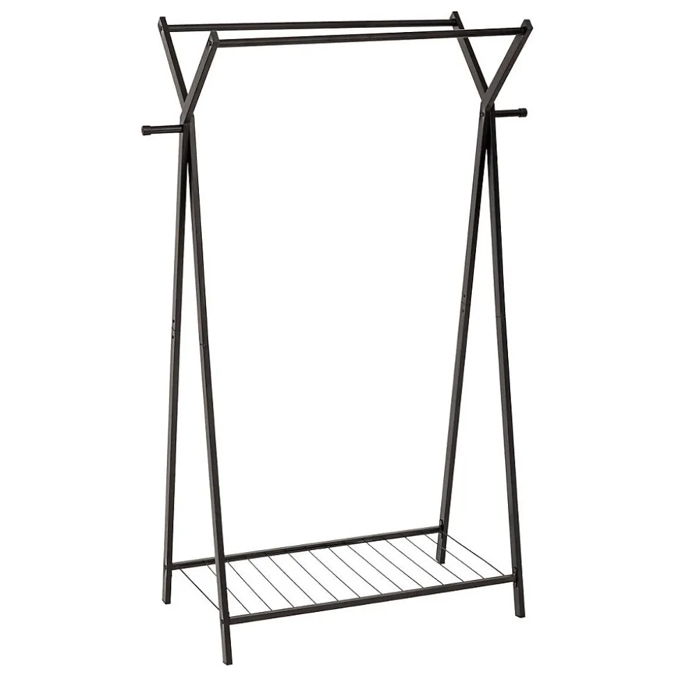 Portant à vêtements Metty en métal noir 98x43,5cm - Noir- 5five