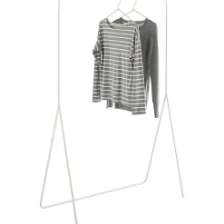 Portant à vêtements minimaliste en métal blanc 100 x 45 x 150 cm