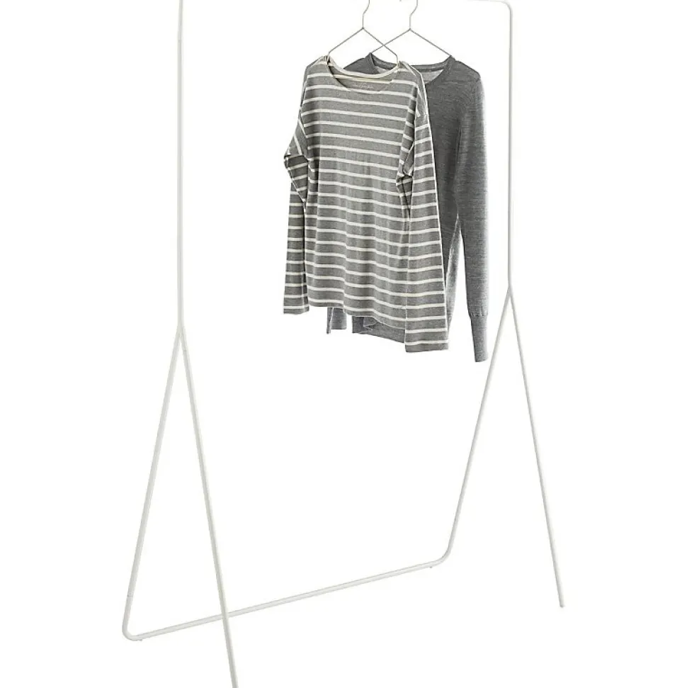 Portant à vêtements minimaliste en métal blanc 100 x 45 x 150 cm