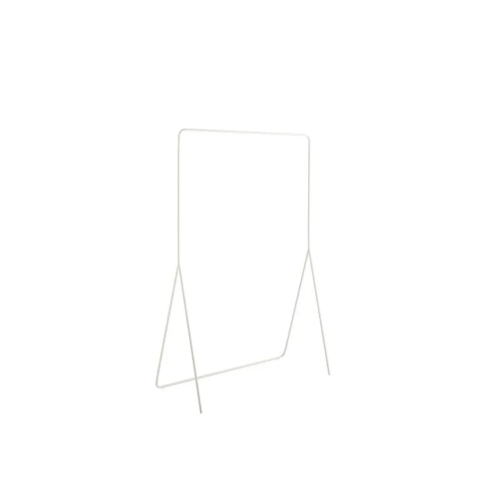 Portant à vêtements minimaliste en métal blanc 100 x 45 x 150 cm