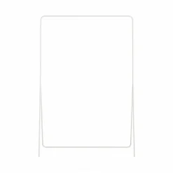 Portant à vêtements minimaliste en métal blanc 100 x 45 x 150 cm