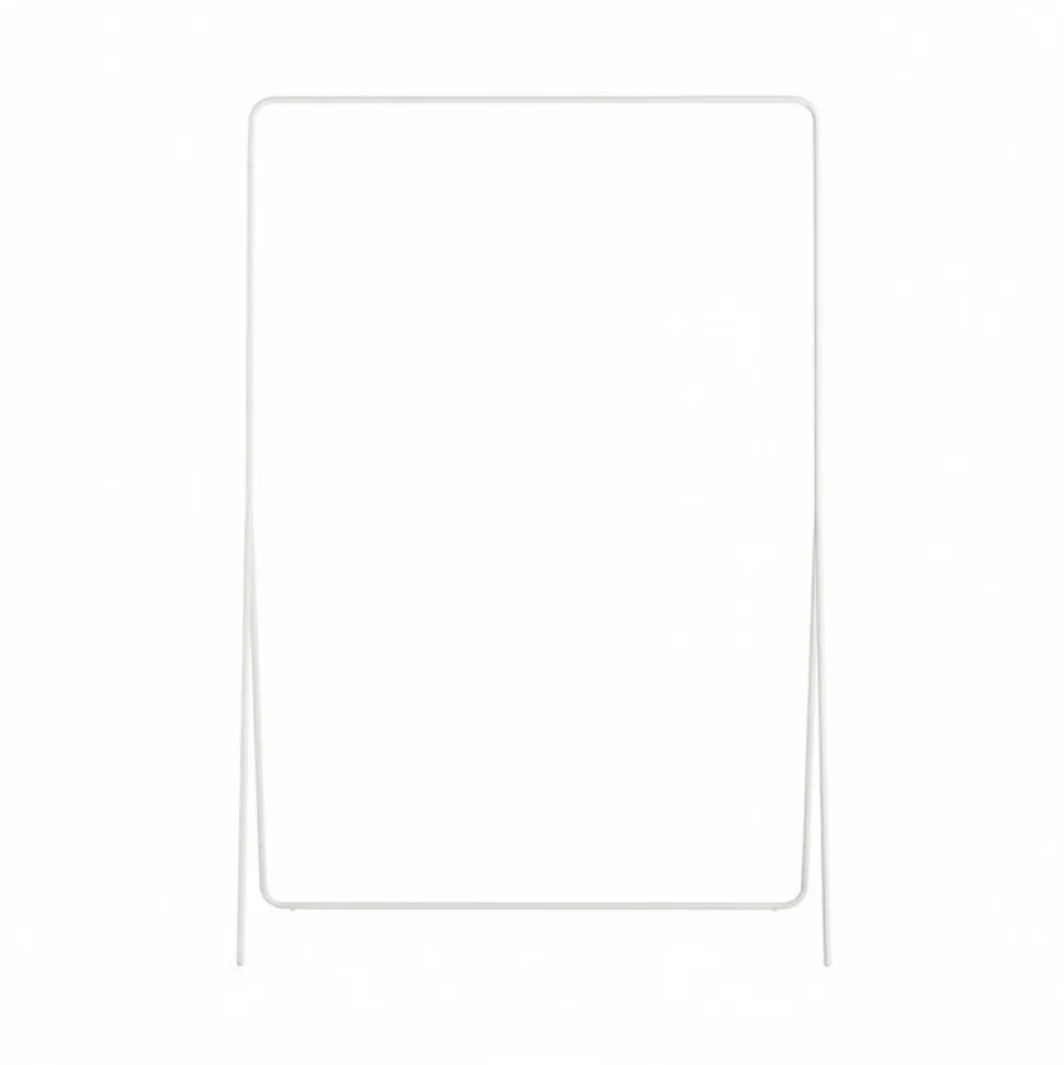 Portant à vêtements minimaliste en métal blanc 100 x 45 x 150 cm