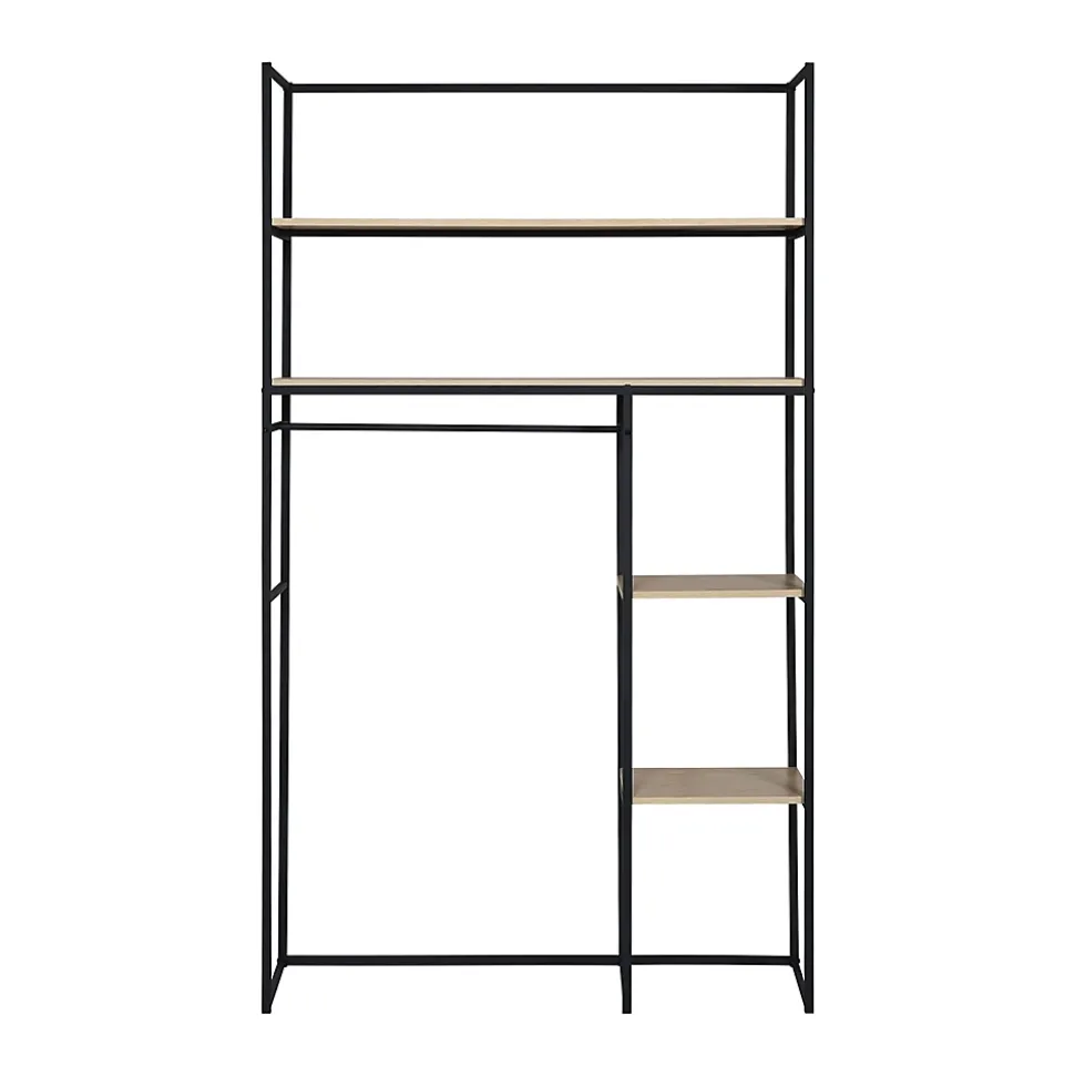 Portant à vêtements modulable en bois et métal noir Homesight Pharell l. 120 cm