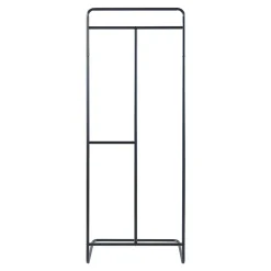Portant à vêtements Sandviken acier 166 x 63 x 48 cm noir en.casa