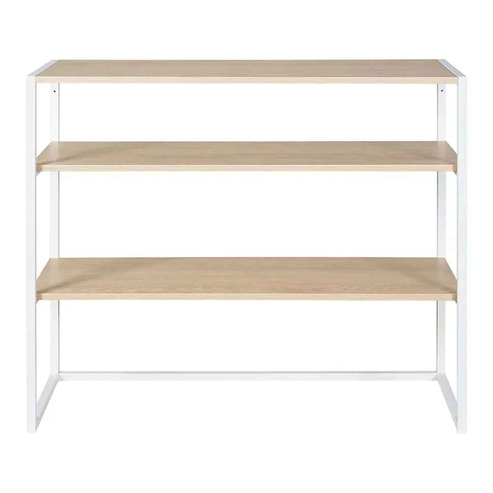 Portant à vêtements sous combles en bois et métal blanc 3 étagères Homesight Kadra l. 100 cm