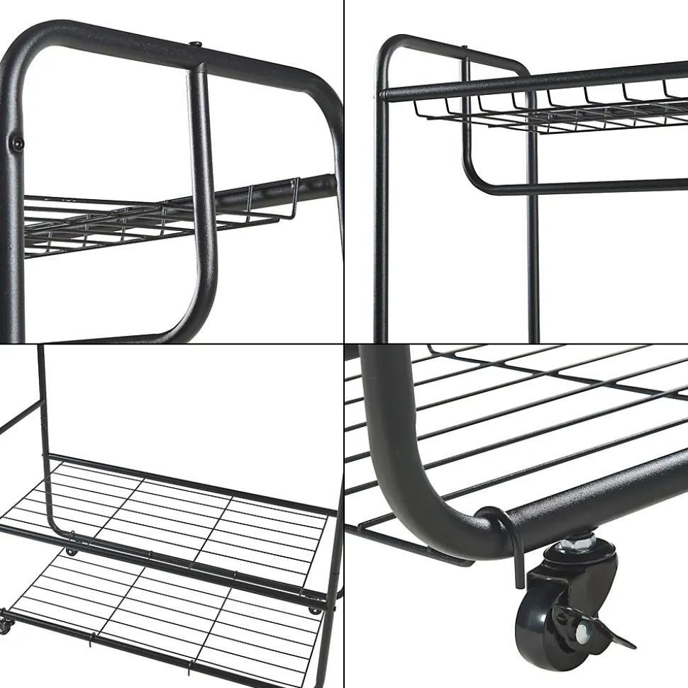 Portant à vêtements Vestvaagoey acier 176 x 90 x 40 cm noir en.casa